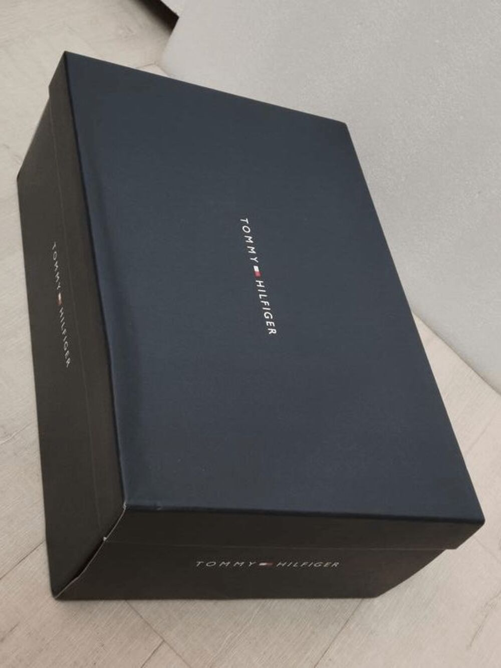 TOMMY HILFIGER Authentic Designer Empty Navy Shoe Box Shoebox